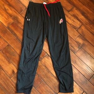 Black and Red University of Utah Sweatpants